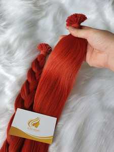 Kératine italienne I-Tips 100% Extensions de cheveux Remy vietnamiennes brutes 8-32 pouces Couleur claire Bande frontale pré-collée Cheveux soyeux droits - Product Image 4