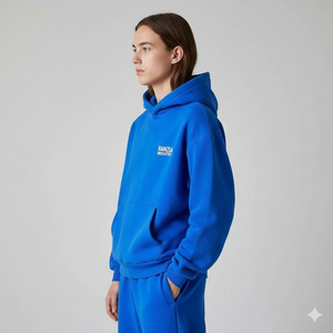 Sweat à capuche intégral zippé Ranzia Industry Urban Street avec strass et patch brodé, pantalon effet usé - Product Image 2