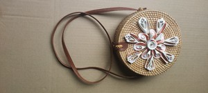 Organic Rattan <b>Bag</b> Premium Grade Handwoven Summer Beach <b>Bag</b> Leather Strap <b>Straw</b> Purse Bulk Pack Wholesale Vietnam Factory - Product Image 2