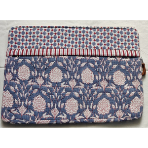 Funda de Lujo para Portátil, Hecha a Mano en India, con Estampado Artesanal, Acolchada, de Algodón Resistente, con Cierre y Múltiples Bolsillos, Diseño Unisex, para Uso Diario, Suave - Product Image 1