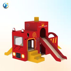 Parque Infantil Interior con Diseño Temático Atractivo, con Tobogán y Escalones de Escalada para Niños, Uso Doméstico, Juego de Juego Suave Ecológico - Product Image 1