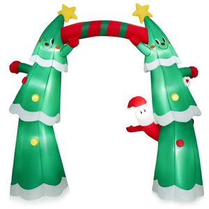 Arco Gonfiabile Natalizio Illuminato di Babbo Natale da 3,3 Metri per Decorazioni Esterne - Product Image 1