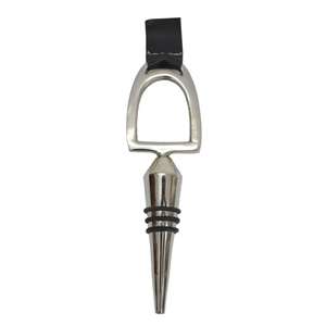 Bouchon de bouteille décoratif en argent fait main en forme d'étrier de cheval, design personnalisé accepté, accessoires cadeaux pour hôtels et bars - Product Image 3