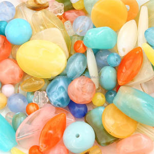New Resin Loose Beaded Resin Beads <b>Red</b> and Pink Color Premium Resin Beads for <b>Bracelet</b> Necklace Jewelry Making Natural Craft - Product Image 2