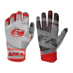 Guantes de Bateo de Béisbol/Sóftbol Nofa Industries Antideslizantes, Acolchados, de Cuero, con Cierre de Hebilla, para Adultos, Tallas XL y XXL - Product Image 3