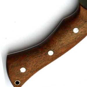 Couteaux de boucher professionnels avec lame rectangulaire large, poignée en bois confortable et étui en cuir pour la préparation de la viande - Product Image 4