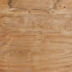 Table de salle à manger rectangulaire en bois massif d'acacia indien, bord brut, base métallique, écologique, sur mesure, pour la maison et la cuisine – Offre Spéciale - Product Image 6