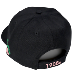 AKA Crest Black Ball <b>Cap</b> Adjustable Strap Hat Embroidered Logo Baseball <b>Cap</b> Classic <b>Women</b> Men Casual Fashion Headwear Gift Idea - Product Image 2