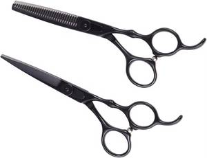 Professional Hair Thinning <b>Scissors</b> VG10 Stainless Steel Blade 30 Teeth <b>Left</b>-<b>Handed</b> Ergonomic Long Handle Salon Use - Product Image 3