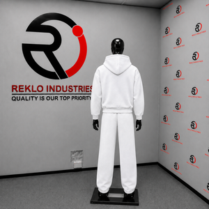 Ensemble de survêtement blanc à capuche zippé pour homme, en molleton uni, style décontracté streetwear, tenue de sport, sweat-shirt à capuche oversize - Product Image 4