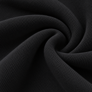 Sudadera con capucha negra para hombre, con cremallera completa, bordada, estilo urbano, con gráficos de estrellas, diseño personalizado y tejido de forro polar - Product Image 3