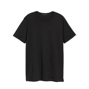 Haut à manches courtes durable, coupe ajustée, anti-rétrécissement, vêtement de mode pour homme, disponible en noir - Product Image 4