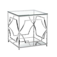 Table gigogne moderne et compacte en métal avec plateau en marbre, design durable et gain de place pour la maison, le salon, la chambre et le bureau