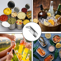 Ouvre-boîte EDC ultra-compact avec ouvre-bouteille intégré, outil de survie portable pour le camping et la randonnée en plein air