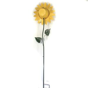 High Trending Antique Finish Metal Garden <b>Support</b> Stakes With Stylized <b>Flower</b> And Leaf Design Customized Size Shape - Product Image 2