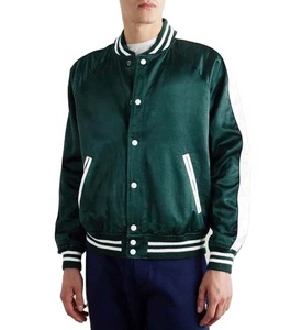 Chaqueta Verde para Hombre, Color Sólido, Cuello Camisero, Cierre de Botones, Largo Regular, 100% Poliéster, Estilo Preppy, Ropa de Otoño - Product Image 1