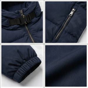 2025 mode coréenne hiver Bomber veste unisexe chaud solide Moto et motard Style réversible imperméable avant Logo grande taille toile - Product Image 4