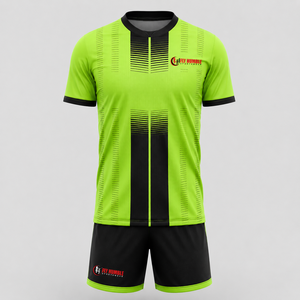 Ensemble de maillot de football unisexe Fly Humble, col en V, manches courtes, polyester sublimé, respirant, vêtements de sport pour adultes, toutes saisons - Product Image 6