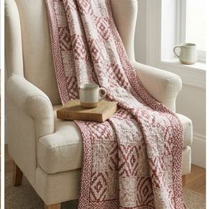 Indian Cotton Sanganer Kantha Queen Size Quilt <b>Throws</b> Hand Block Printed <b>Large</b> Width Handmade Artisan Bedding Home Decor Bulk - Product Image 3