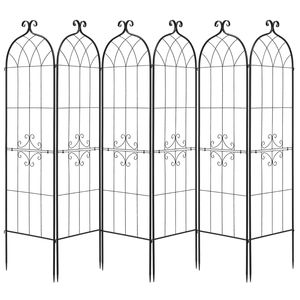 Set di 6 Tralicci per Giardino delle Rose 71 x 20 Pollici, Finitura Verniciata a Polvere con Comodo Sistema di Chiusura per Recinzioni e Cancelli - Product Image 1