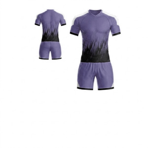 Ensemble d'uniformes de football de qualité supérieure à prix bas, maillot de football entièrement sublimé, 100 % polyester, t-shirt de sport à manches courtes - Product Image 6