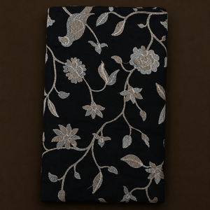 Tela de malla bordada con efecto malta para abayas, caftanes y moda modesta, venta al por mayor, proveedor de moda. - Product Image 1