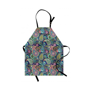 OEM Supply Customized Print Adjustable Cotton Material Cooking <b>Kitchen</b> <b>Apron</b> Set with Pockets - Product Image 1