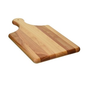 เขียงไม้ธรรมชาติเขียงเขียงสำหรับเครื่องครัวเขียงสลัดชีสมีด้ามจับ - Product Image 3