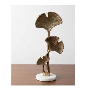 ประติมากรรมอะลูมิเนียมรูปปั้นปะการังแบบนามธรรม ประติมากรรมโลหะสีทอง เทคนิคการหล่อแบบหล่อขึ้นรูป ของตกแต่งบ้าน ชิ้นงานประดับตกแต่งสำหรับโต๊ะ ชั้นวางหนังสือ และของตกแต่งกลางโต๊ะ - Product Image 4