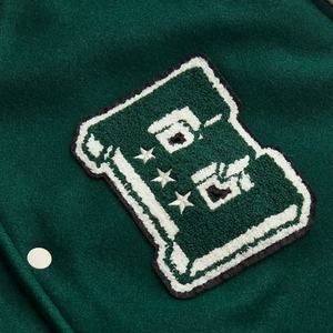 Venta al por mayor estilo de moda personalizada larga Mujer Letterman chaqueta de calidad superior mujeres recortadas Varsity chaquetas con bolsillos delanteros - Product Image 5