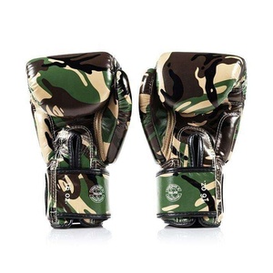 นวมชกมวยไทยหนังวัวแท้ Fairtex รุ่นล่าสุด ลายพราง ดีไซน์สั่งทำพิเศษ พร้อมสายรัดแบบปรับได้ - Product Image 3
