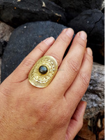 Femmes haute qualité réglable Mini bijoux en laiton bague 12 mois fleur cuivre ouverture coupe incrustation religieux Zircon cadeau d'anniversaire