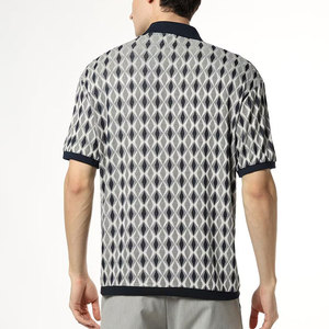 Tissu de maillot de golf personnalisé de qualité supérieure pour sublimation, séchage rapide, respirant, manches courtes, décontracté, pour hommes - Product Image 2
