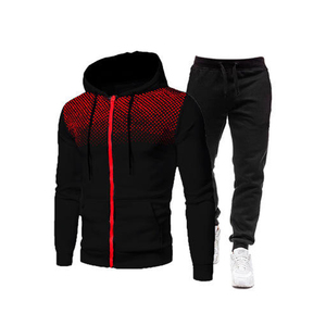Nueva Colección de Conjuntos Deportivos de Invierno para Hombre, Impresión Digital, Tejido 3D, Casual, Transpirable, Ligero, con Cremallera Completa y Capucha de Forro Polar - Product Image 6