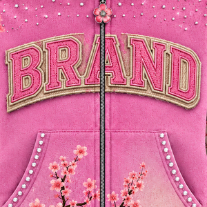 Wholesale Custom <b>Zip</b> Up Hoodie French Terry Hoodie Embroidery Logo Hoodie Factory Direct Production USA - Product Image 6