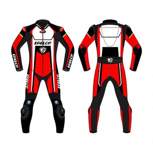 Traje de Motociclismo de Piel de Vaca/Canguro GSXR Personalizado para Hombre, Mono de Carreras de Una Pieza, Impermeable, de Secado Rápido, OEM - Product Image 1