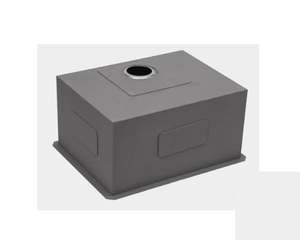 THCSS-0490 Handmade Stainless Steel Kitchen Sink, Single Bowl, Large Basin, Soundproof Design, Noise-Reduction <b>Pads</b> - Product Image 2