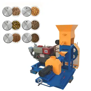 Feed Pellet Processing Machines For Fish Dog Cat shrimp crab Feed Machine diesel engine Pellet Machine