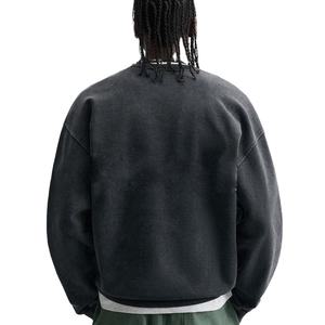 Venta al por mayor 100% algodón invierno pesado Sudadera con capucha de gran tamaño para los hombres con impresión digital personalizada y sudadera 2026 - Product Image 3