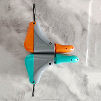 Embauchoirs en plastique anti-plis bleus/oranges à taille ajustable pour femmes et hommes – Présentoir pour magasin de chaussures