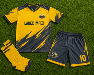 Ensemble de maillots de football personnalisés en gros, uniforme de football professionnel pour hommes et garçons, vêtements de sport d'équipe, chemise à manches courtes et shorts avec logo - Product Image 6