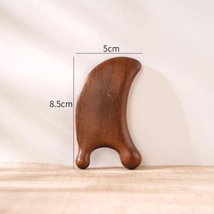 Eco-Friendly <b>Rustic</b> Wooden Gua Sha Face Massager with Solid Acacia <b>Wood</b> Crafts for Muscle Relaxation-New Year Gift - Product Image 4