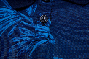 Conception de logo personnalisé, matière souple, flexible et durable, fabrication OEM, t-shirt polo homme à sublimation, manches courtes, t-shirt polo homme à sublimation - Product Image 5