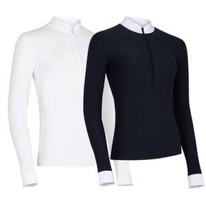 Couche de base pour l'équitation pour femmes, couleur blanche, haute qualité, manches longues, respirante, matière douce, en vente - Product Image 6