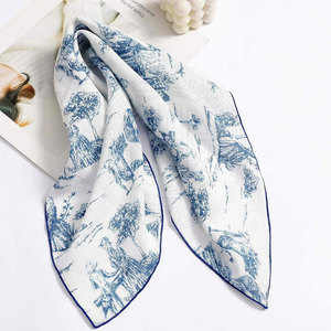 <b>Silk</b> <b>Scarf</b> Elegant Lightweight Material For Office Fashion Hair Wrap And Party Wear <b>Silk</b> <b>Scarf</b> - Product Image 5