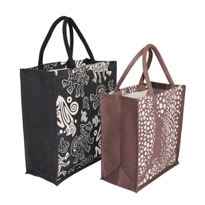 Animal Print Waterproof 10 Oz Laminated <b>Canvas</b> Fabric Shopping Bag Padded Rope Handle for Everyday Use - Product Image 2