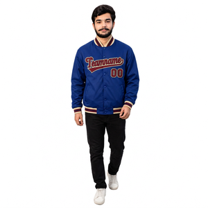 Chaqueta bomber varsity personalizada lista para enviar con bordado personalizado, ajuste unisex, logotipo de marca para marcas de ropa estadounidenses - Product Image 2