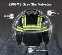 Chaqueta de Seguridad Reflectante Impermeable Personalizada, Antibacteriana, con Detección de Agujas, Forro Polar, Alta Visibilidad, Ropa de Trabajo Industrial de Microfibra