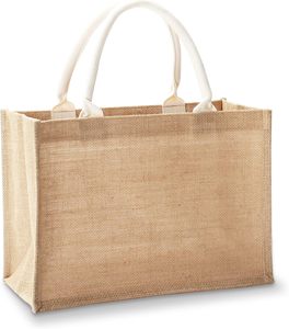 Jute Shopping <b>Bag</b> With Logo Print <b>Medium</b> <b>Size</b> Top Handle Hand Carry <b>Bag</b> For Grocery And Daily Use Made In Bangladesh - Product Image 3