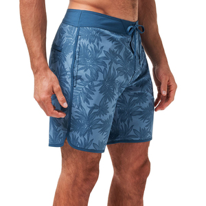 Custom <b>Mens</b> Polyester Board Shorts Quick Dry Beach Swim <b>Trunks</b> Elastic Drawstring Waist Printed Lightweight OEM Supply - Product Image 2